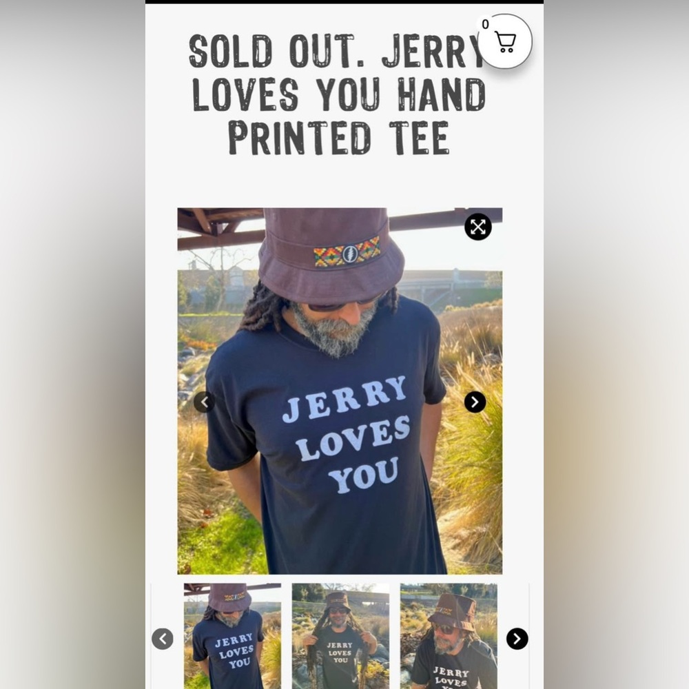 Sold out wovenfree unisex Grateful Dead tee